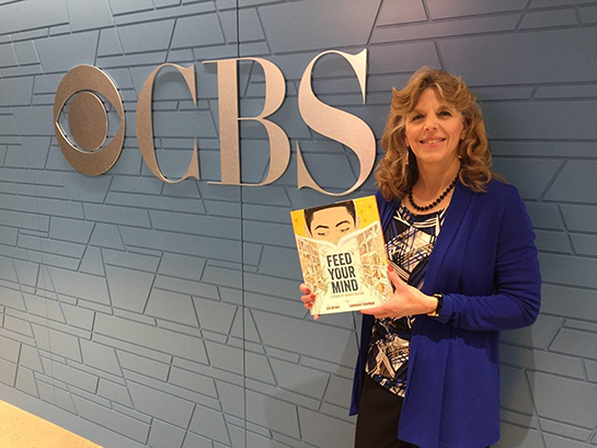 Jen Bryant at CBS Studios before her interview